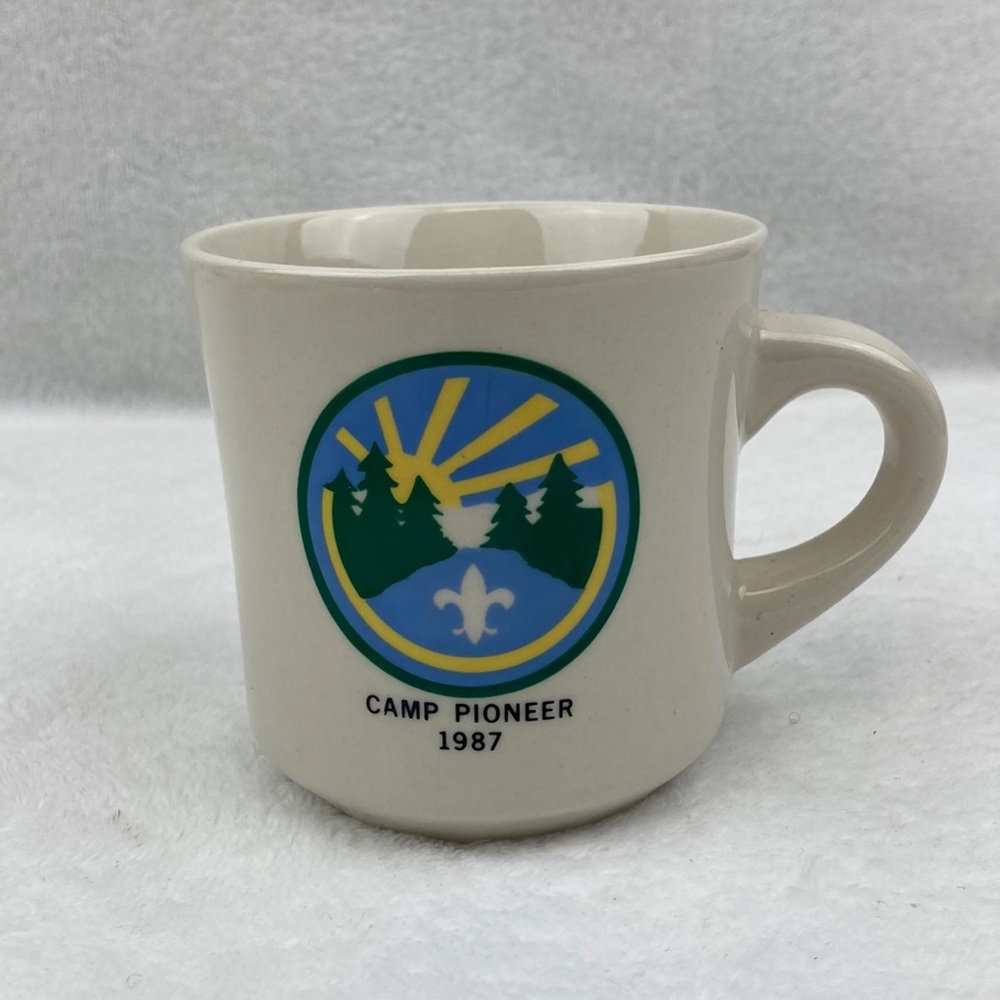 VTG BSA Camp Pioneer 1987 Cream Mug 9 oz.